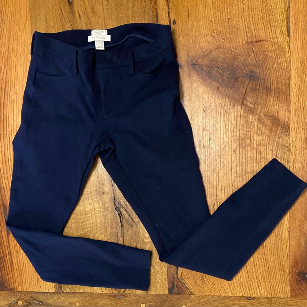 J. Crew Factory Classic The Gigi Pant in Navy Blue, Perfect Wardrobe Basic, Sz 2